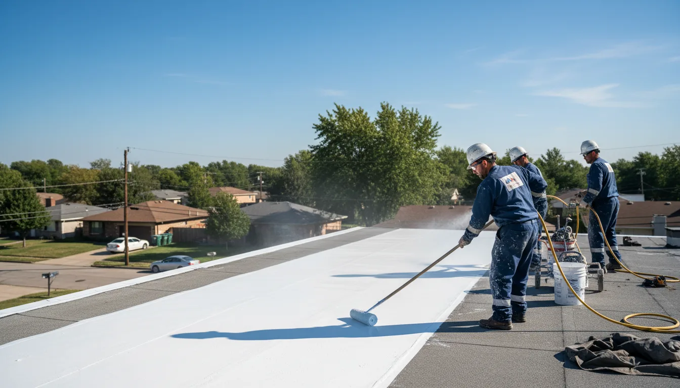 Commercial roof coating in Four States, WV near me